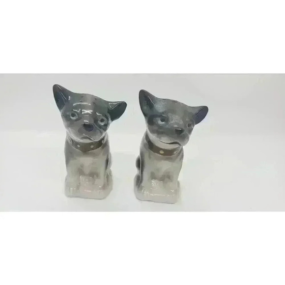 Vintage Dog Puppy Salt & Pepper Set Ceramic Japan 1950s House Gift Dog Lover - Picture 6 of 11